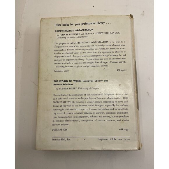 The Human Problems of Management – G+ 1960s Business Textbook Book - Picture 6 of 6